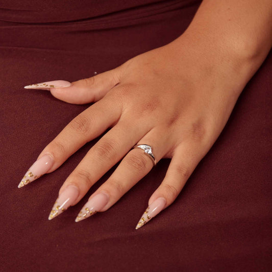 Zircon Solitaire Twist Ring