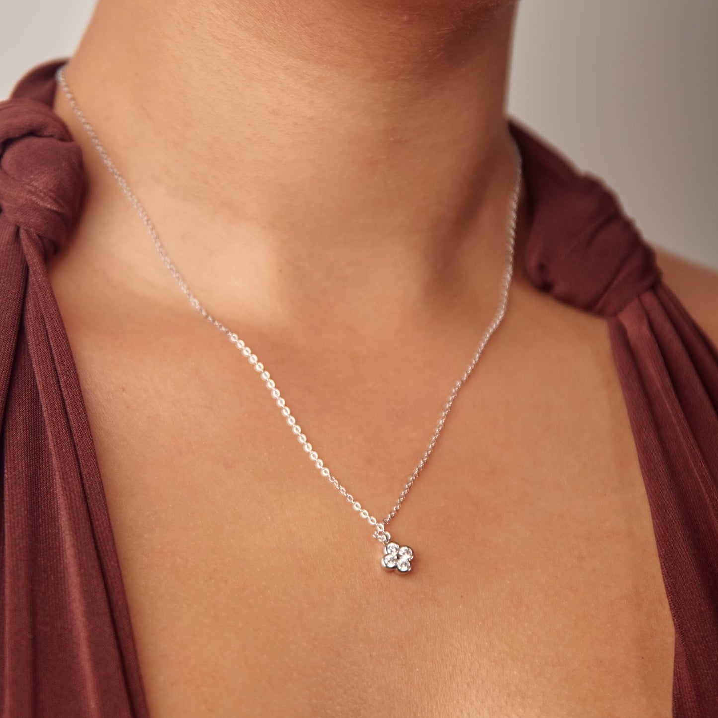Clover Moissanite Diamond Jewelry Set