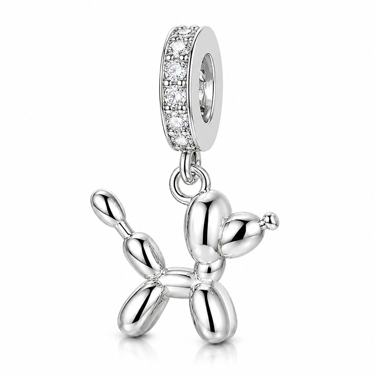 Silver Mesh Charm Bracelet