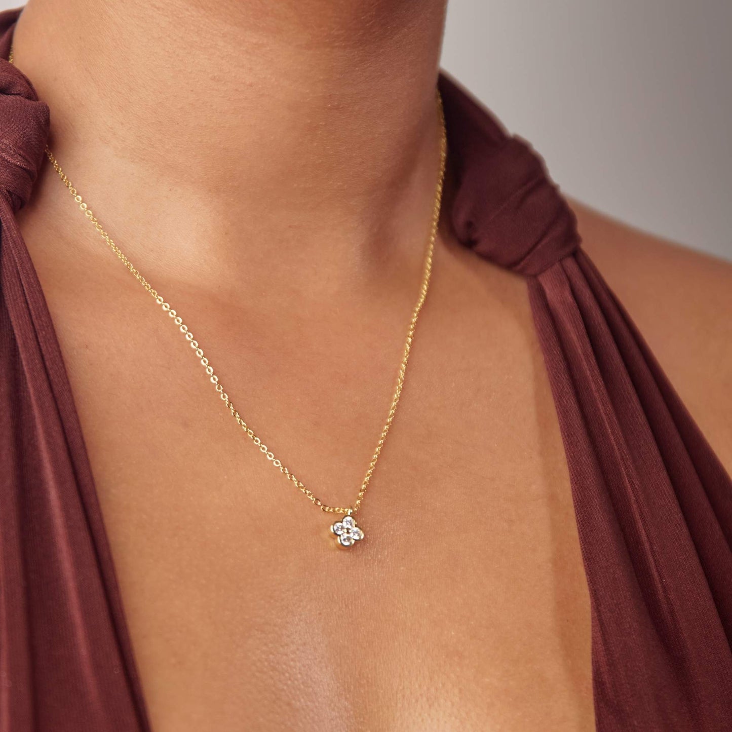 Clover Moissanite Diamond Jewelry Set