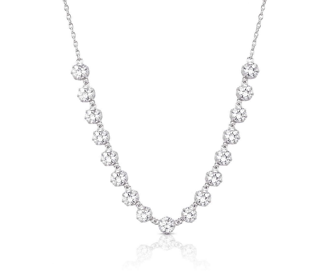 2 Carat Moissanite Diamond Necklace