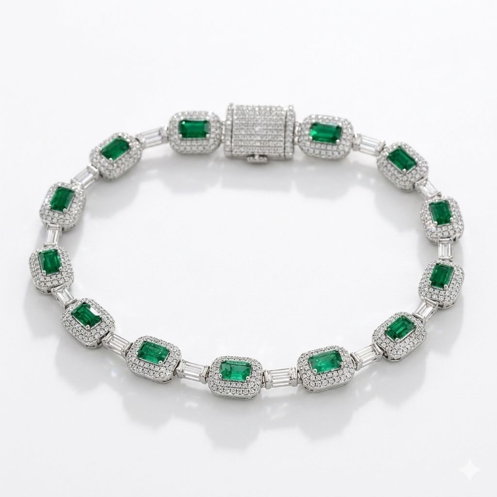 Emerald Luxe Link Bracelet