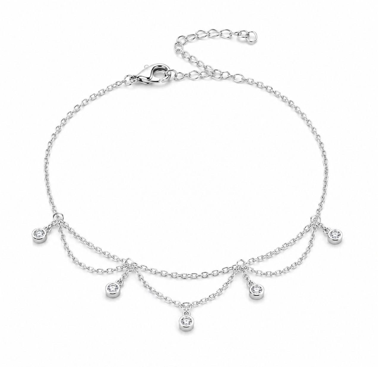 925 Silver-Plated  Anklet