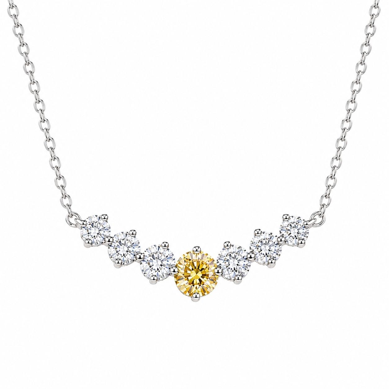 2.9 Carat Moissanite Diamond Necklace