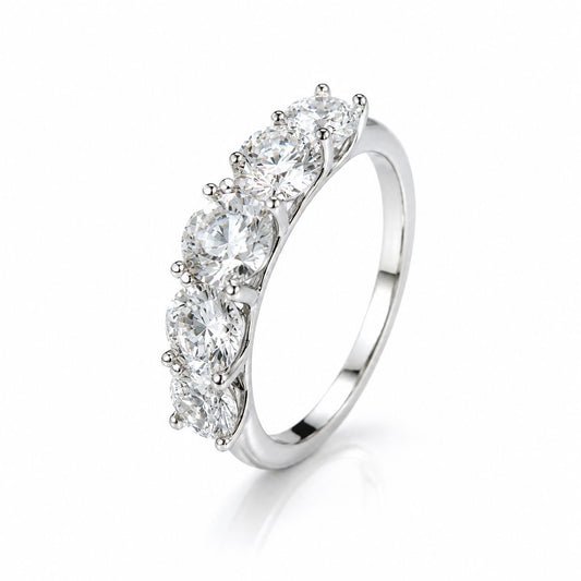 Moissanite Diamond Statement Ring
