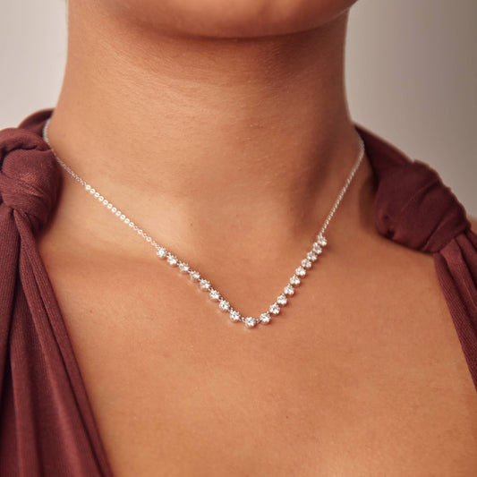 2 Carat Moissanite Diamond Necklace